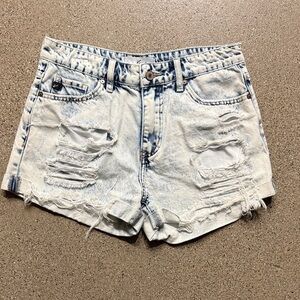 Distressed Denim Women Shorts